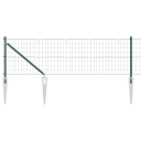  Euro Hegning med 13 Spydposter 0.4x50 m Galvanisert Stål Grønn