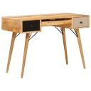 vidaXL Skrivebord med skuff Brun 110 x 55 x 76 cm Massiv mango tre