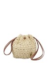 Becksöndergaard Mesh Straw Bina Bag   Beige   