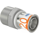 Uponor S PRESS kobling med nippel CW724 20x3/4"MT