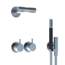 Vola 2471-081D dusjsett, Børstet krom