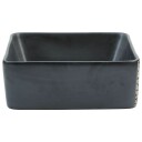 vidaXL Benkeservant svart rektangulær 46x35,5x13 cm keramikk