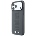 BMW M Blue Perfo MagSafe-etui til iPhone 18/17 Pro – Grå