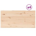  Bordplater 4 stk 90x45x1,7 cm rektangulær heltre furu 847421