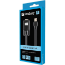 Sandberg Kabeladapter USB til Seriell RS-232 0.3 m Sort
