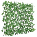  Utvidbart espalier med kunstig eføy grønn 5 stk 186x30 cm