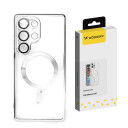 Wozinsky Electroplated MagSafe deksel for Samsung Galaxy S25+ Sølv