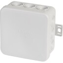 Koblingsboks E125, 75 x 75 x 40 mm, med utvendig feste, grå, IP54
