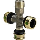 5 stk Raxofix tverrstykke med skrukobling 1/2" x 16 mm
