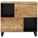 vidaXL Skjenk med 2 dører 80x33x75 cm heltre mango