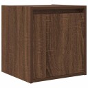  Veggmontert nattbord brun eik 38x34x40 cm