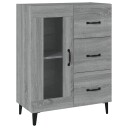 vidaXL Skjenk grå sonoma 69,5x34x90 cm konstruert tre