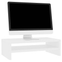 vidaXL Skjermstativ hvit 42x24x13 cm sponplate