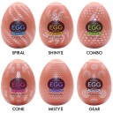 Tenga Egg Variety Wonder Masturbator 6 Pack    - Hvit