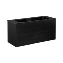 Gustavsberg Artic møbelpakke, 120x47 cm, sort eik/sort