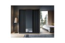 Prescco Garderobe med Speil 120x220 cm - Svart