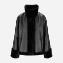 Utzon Jayda Shearling Jacket - Black 38