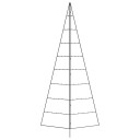 Juletre til dekorasjon metall svart 210 cm