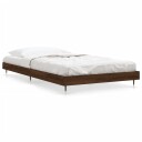 vidaXL Sengeramme brun eik 100x200 cm konstruert tre