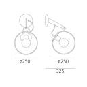 Miconos Wall Satin Brass