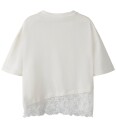 Name It T-skjorte NkfRoella Cloud Danser m. Blondekant Name It 6 år (116) T-skjorte Beige Hvit