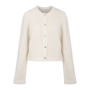Valentine Cardigan Cream XL Striped cotton jacket
