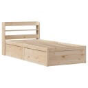  Sengeramme med hodegavl 90x190 cm heltre furu 3307104