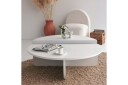 Malling Sofabord 90x30x90 cm Oval - Hvit