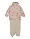 CeLaVi Rainwear Set Aop, W. Fleece Beige 100