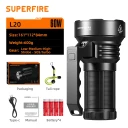 Latarka Superfire L20, 5000 Lm, Usb-C