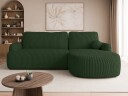 Branrel 3 seters sofa med divan   grønn