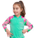 Funkita Badetop UV50+ Zippy Tropisk Palm 1½ år 86 Badetøy Blå