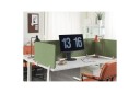 Skiljevägg för skrivbord Beliani Wally Beige 130x2x40 cm Green 80x2x40 cm  
