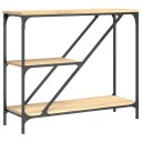  Konsollbord sonoma eik 88,5x30x75 cm konstruert tre