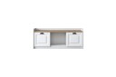 Caraway Skobenk 120x45 cm Hvit/Brun   Hanah Home