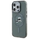 Karl Lagerfeld Hardcase til iPhone 15 Pro Max 6,7" med MagSafe og Metallramme, Svart