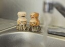 Kikkerland Skrubbevenner i Bøk med Tampico Fiber - Assortert