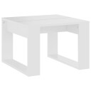 vidaXL Sidebord hvit 50x50x35 cm sponplate