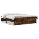  Sengeramme røkt eik 150x200 cm konstruert tre og metall 8721102610745