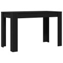  Spisebord svart eik 120x60x76 cm konstruert tre