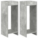 vidaXL Planteholder 2 stk. Betonggrå 30 x 30 x 80 cm Konstruert tre