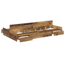  Lagringssengramme Gammel tre 120x190 cm Konstruert tre