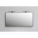 Sanibell Basicline speil 100x60 cm m/sort aluramme