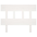 vidaXL Sengegavl hvit 103,5x3x81 cm heltre furu