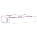 vidaXL Veggmontert skuffehylle svart 60x23,5x10 cm MDF