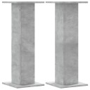  Plantestativer 2 stk betonggrå 30x30x80 cm konstruert tre
