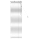 vidaXL Venetiansk persienne Hvit 40 x 130 cm 35 mm