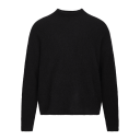 Miles Sweater Black S Basic mohair sweater