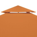 vidaXL Erstatningstrekk for paviljong 310 g/m² oransje 3x3 m