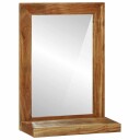  Baderomsspeil med hylle Brun 50 x 22 x 70 cm Solid akasietre